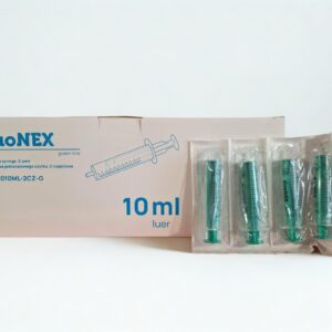 Strzykawki 10ml 100szt duoNex sterylne j.u. (zielony tłok)